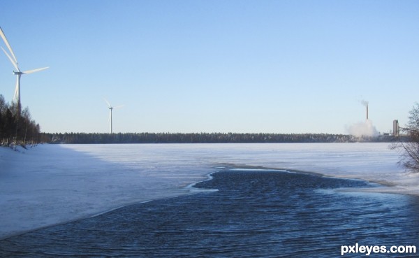 snow melting into spring